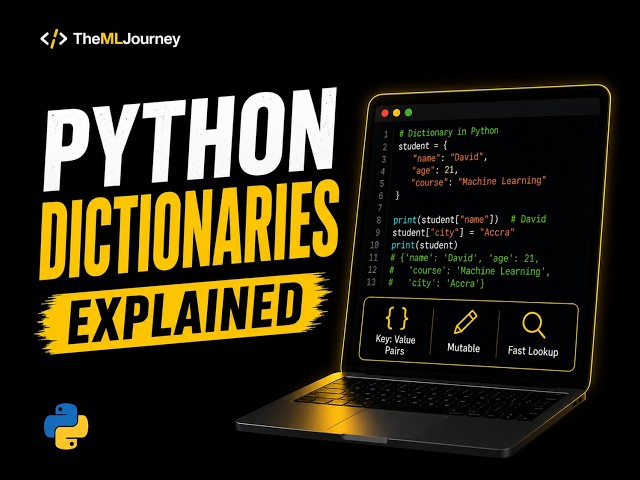 Python Dictionaries Explained | Complete Beginner's Guide
