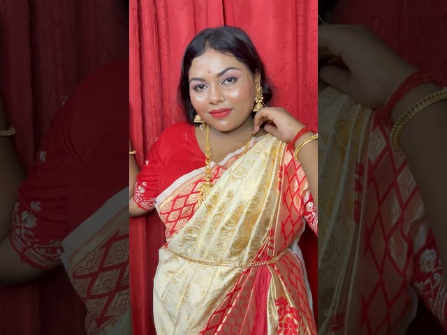 Durga Puja makeup tutorial