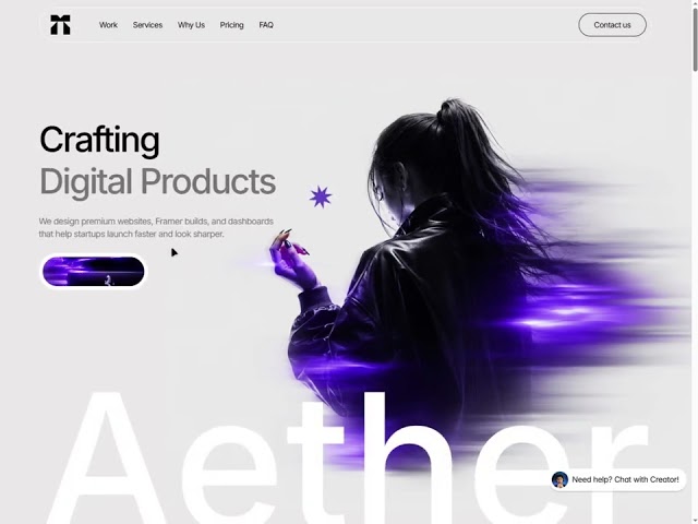 Aether Framer Template — The Future of Tech Websites (2026)
