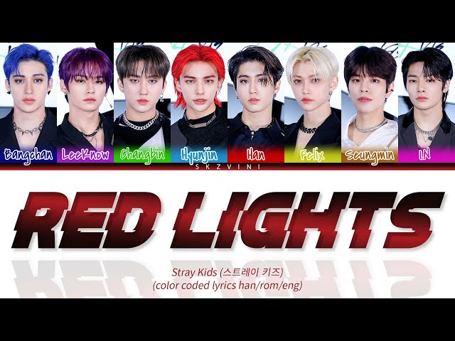 Stray Kids '강박 Red Lights (OT8 Ver.)' Lyrics (Color Coded Lyrics HAN/ROM/ENG)