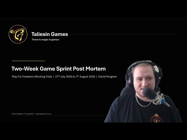 Play For Freedom Post Mortem and early build video.