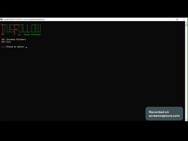 😱How to increase instagram followers using insfollowers tool in Kali Linux 💻