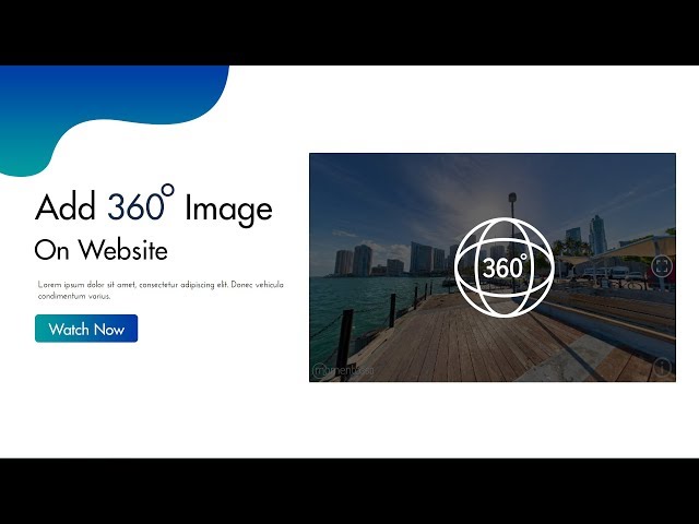 How To Add 360 Degree Images on HTML Website | Embed 360° Images On website