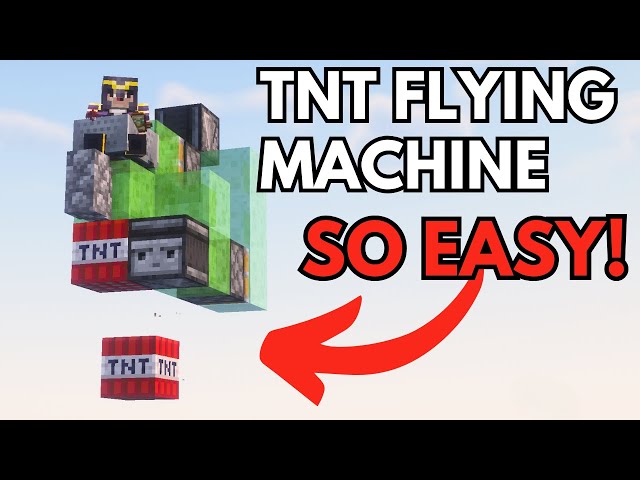 TNT Flying Machine EASY & QUICK 26.2+ | Minecraft Tutorial | Java