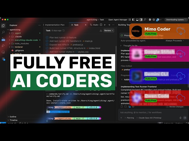 8 SECRET FULLY FREE AI Coders/APIs: $0 AI Coding Workflow is here! STOP PAYING $200 NOW!