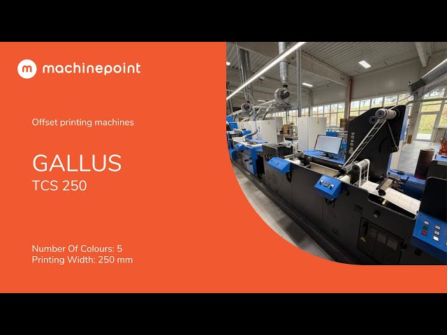 GALLUS TCS 250 Offset printing machines | GALLUS Machines