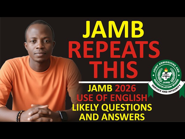 JAMB 2026 English Likely Questions | Confusing Spellings You Must Master