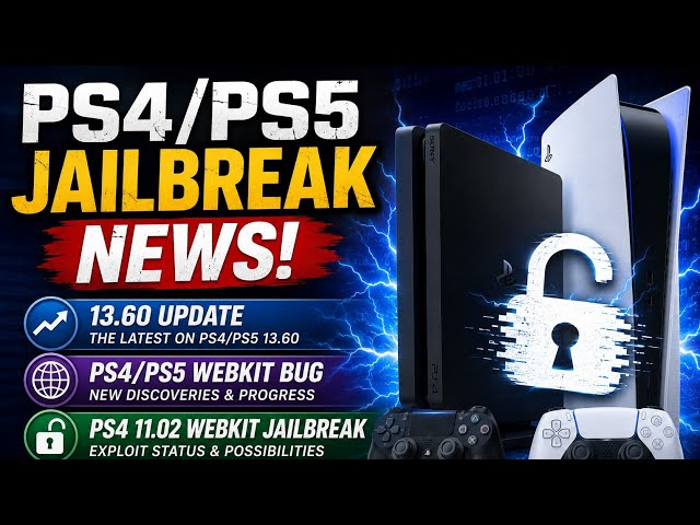 PS4/PS5 Jailbreak News: 13.60 Update, PS4/PS5 WebKit Bug, PS4 11.02 WebKit Jailbreak & More!