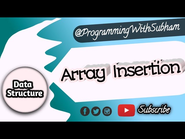 Insertion Operation in Array | Array Insertion | What is Insertion in C++