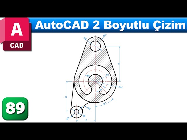 AutoCAD 2D Drawing Examples - 89