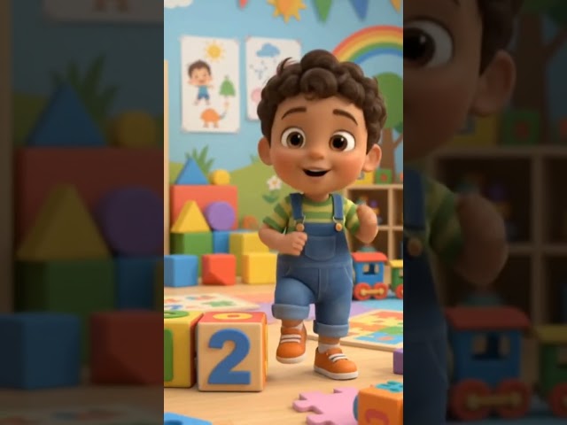 Milo Learns Shapes! 🟢🟥✨ 3D Nursery Rhymes & #Songs #shorts