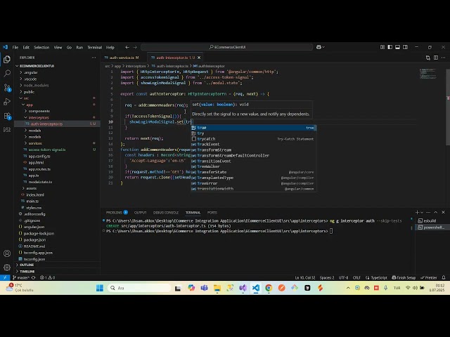 httpInterceptor in Angular