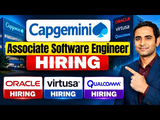Capgemini Associate Software Engineer Hiring | Oracle, Virtusa, Hiring