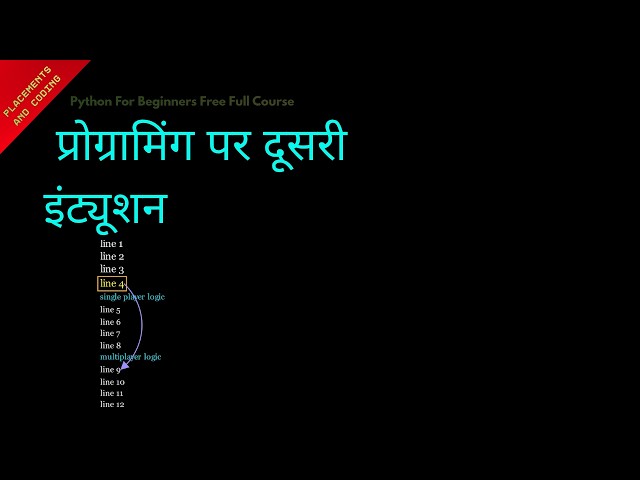 Second Intuition on Programming || Hindi || Lesson 33 || Python For Beginners ||