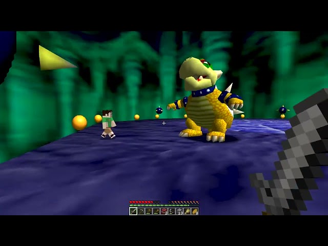 Minecraft inside Mario 64