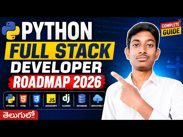 Python Full Stack Developer Roadmap 2026 🚀 Complete Guide for Beginners | Salary, Skills & Jobs