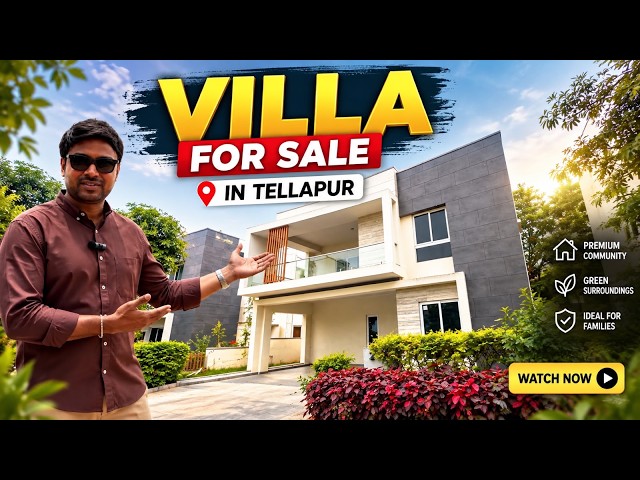 Luxury Villa in Tellapur 😍 | Rajapushpa Green Dale Villa Tour | 330 Sq Yards | 4120 SFT | 4 BHK