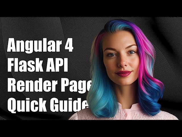 Angular 4 frontend with python flask backend how to render simple index page
