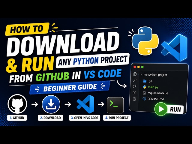 Cómo descargar y ejecutar cualquier proyecto de Python desde GitHub en VS Code | Guía para princi...