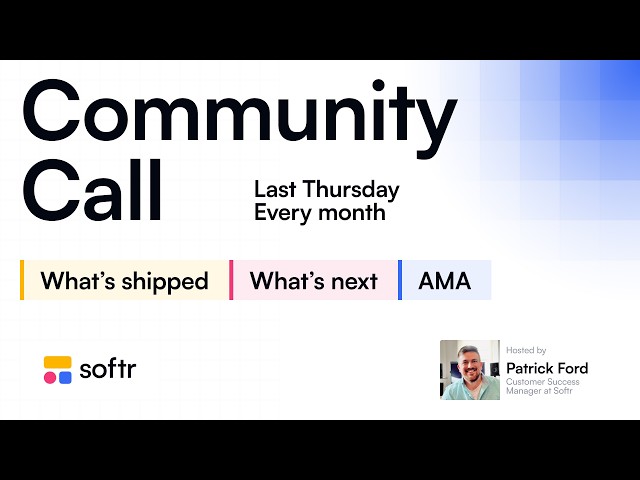Softr Community Call - August 27, 2026