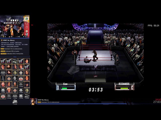 Retro Achievements: WWF No Mercy (N64)