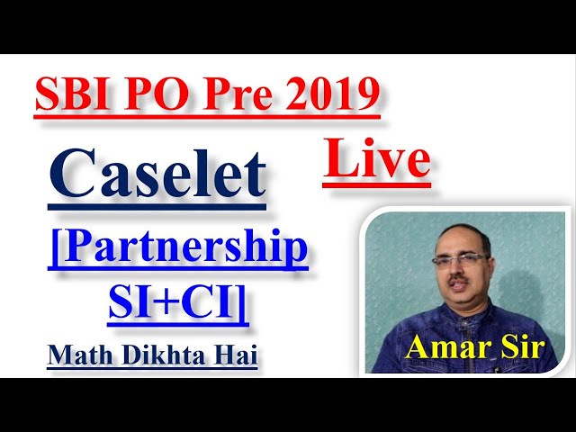 CASELET SBI PO IBPS PO RBI Oficiales de Grado B #Amar Sir Live