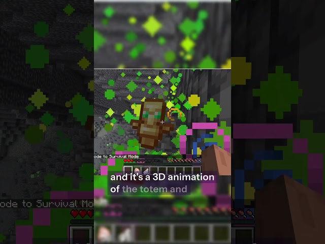 ⚙️ Minecraft Bedrock & Java Differences: Totem Animations