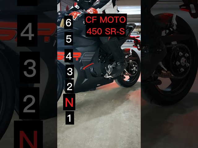 Maximum speed for each gear on a CF Moto 450SR-S