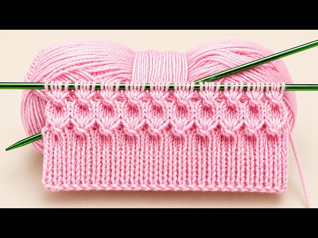 Wow, super amazing! The easiest 5-row knitting design #, 💯 Trending knitting design.