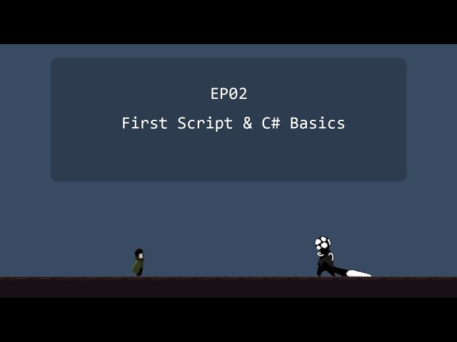 EP02: Making a Basic 2D Action Game in Unity – [First Script & C# Basics]