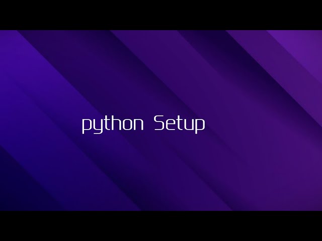 python installation on windows