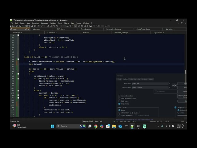 Data Structures Part 4 - Sorted Linked List - C Programming