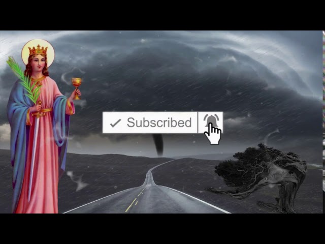 🕯️ Prayer to Saint Barbara to calm storms - Catholic Prayers