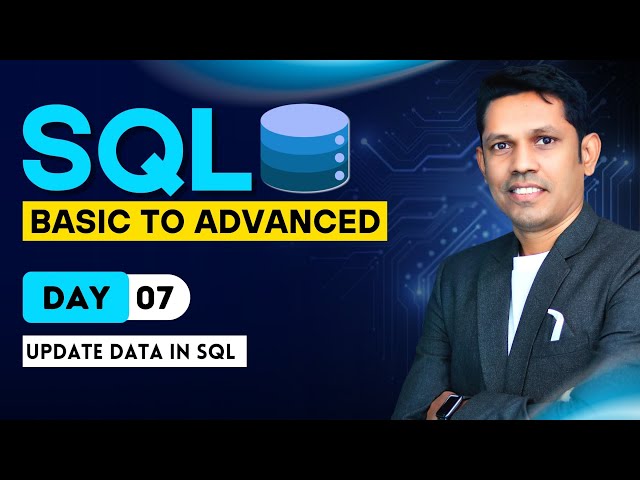 SQL from basic to Advanced |  Update data in SQL - Day - 7