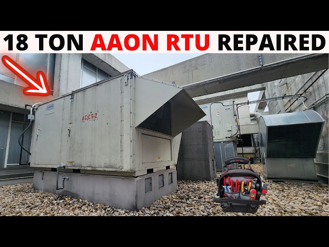 HVAC: Can We Get This 18 Ton AAON RTU Cooling Again? Commercial HVAC Repair / Step By Step Fix