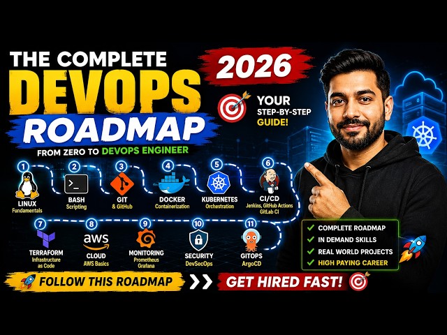 The Complete DevOps Roadmap 2026 | Learn DevOps from Zero to Senior Engineer