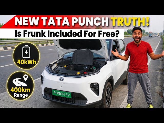 Tata PUNCH EV Frunk TopEnd 40kWh Model Is It Free 🤔🔥🔥🚀🚀 @tata.evofficial #tatapunchev 