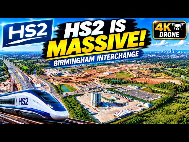 HS2 Birmingham Interchange Station Is HERE! 🚄 | Latest Construction Update & 4K Drone Flight