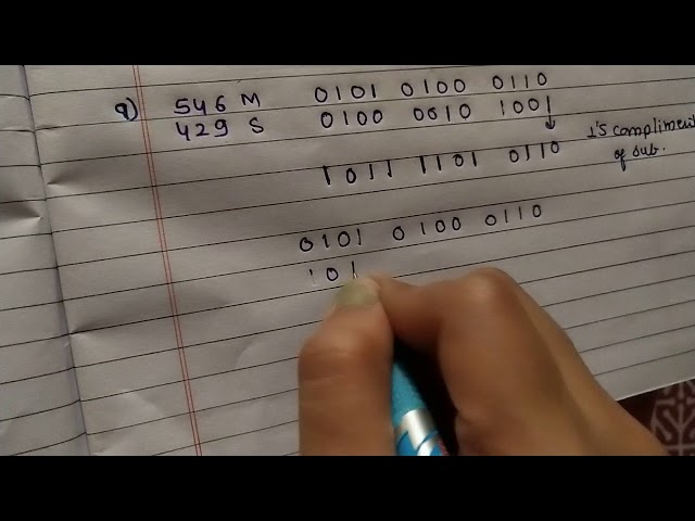 BCD Subtraction example