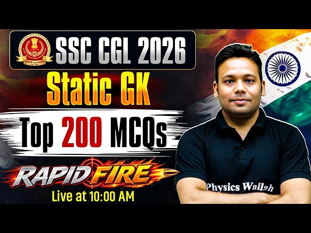 SSC CGL GK GS Class 2026 | SSC CGL GK GS + Static Gk Top 200 Questions - 01 | GK GS by Aditya Sir