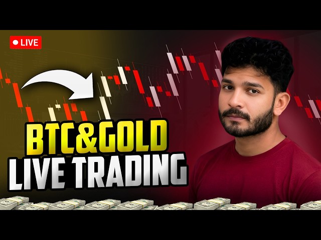 🔴 BTC & GOLD Live Scalping Entery | $500 Challenge | ICT + SMC Strategy | 25 Aug | FlipperxForex