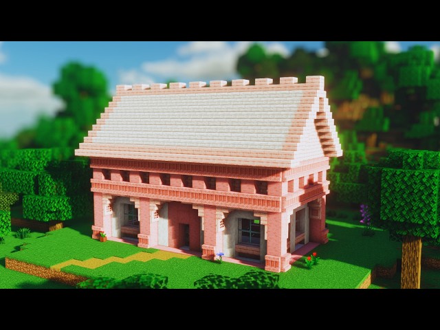 Small Cherry and Pale Oak House Tutorial | Minecraft