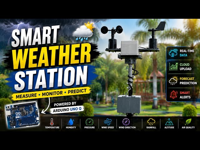 BhooMitra Smart Weather Station for smart Agriculture 🌧️| Arduino Physical AI Challenge @RobuInlabs 