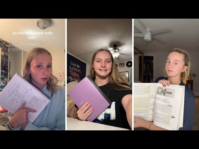 Do My Homework With Me | TikTok Compilation