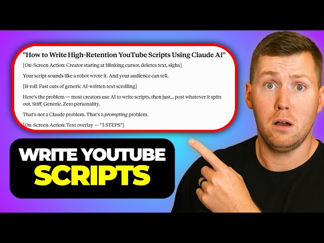 How to Write YouTube Scripts With Claude AI