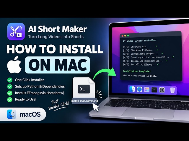 How to Install AI Short Maker on Mac | Free & Open Source