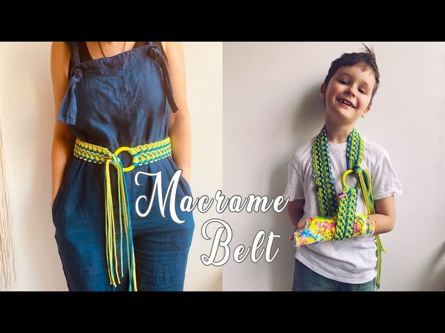 How to make belt /Tutorial Macrame Summer belt