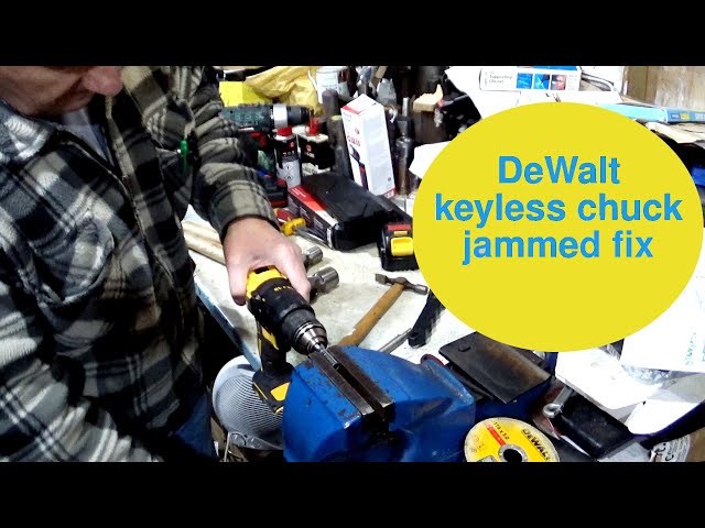 Free up a DeWalt keyless chuck jammed fix