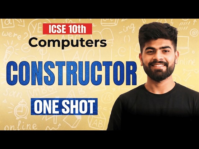 🔥 Constructor in Java | ICSE Class 10 Computer Applications | ICSE Class 10th | ICSE 2027