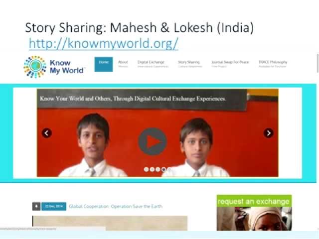 Connecting on Cultural Issues through Project Based Learning and Story Sharing : OZeLIVE2015